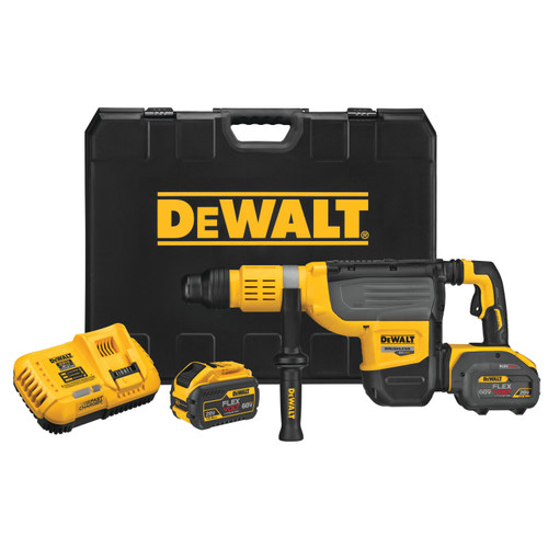 Dewalt DCH773Y2 60V MAX* XR Brushless 2 in. SDS MAX Combination Rotary Hammer Kit (FLEXVOLT® 12.0Ah)
