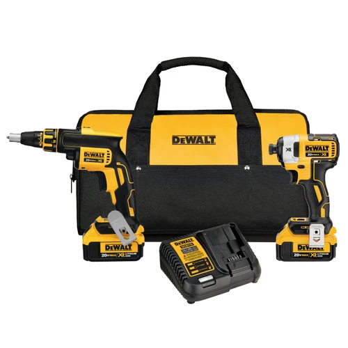 Dewalt DCK267M2 20V MAX* XR Brushless Drywall Screwgun & Impact Driver Combo Kit (4.0Ah)