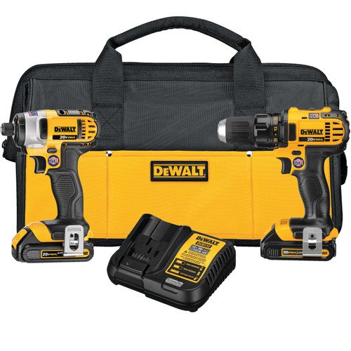 Dewalt DCK280C2 20V MAX* Lithium-Ion Compact Drill/Driver & Impact Driver Combo Kit (1.5Ah)
