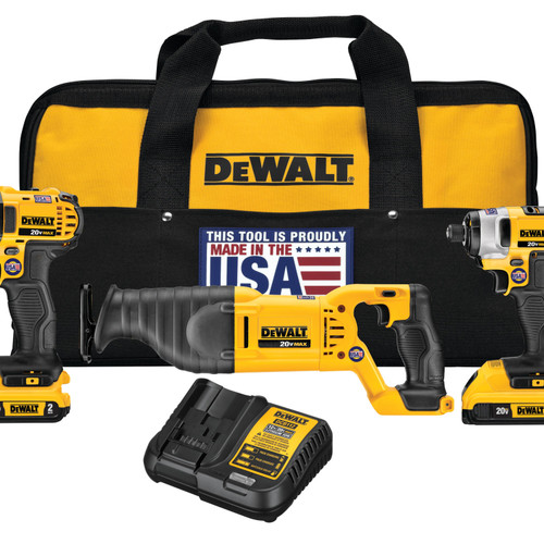Dewalt DCK421D2 20V MAX* 4‑Tool Cordless Combo Kit (2.0Ah)