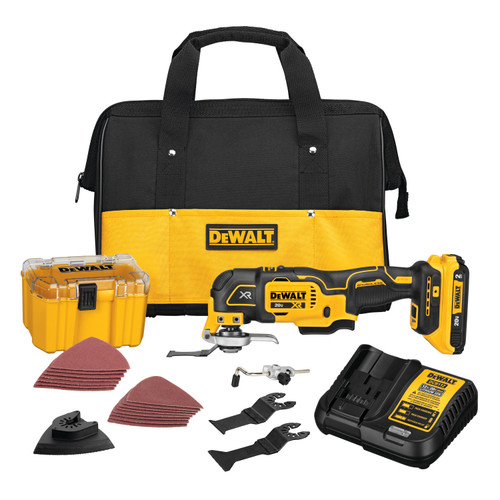 Dewalt DCS356D1 20V MAX* XR Brushless Cordless 3-Speed Oscillating Multi-Tool Kit (2.0Ah Battery)
