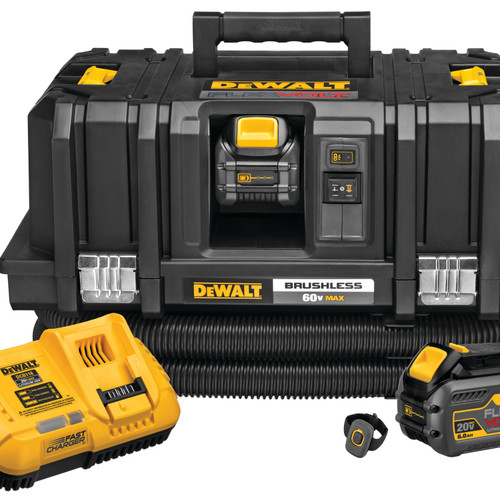 Dewalt DCV585T2 FLEXVOLT 60V MAX* Cordless Dust Extractor Kit (3.0Ah Battery)