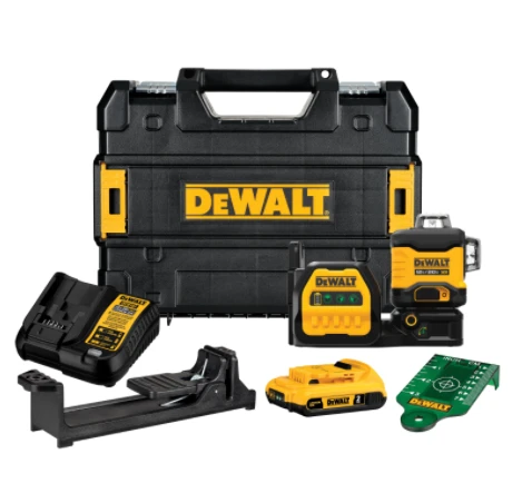Dewalt DCLE34030G 20V MAX* 3x360 Green Laser Kit