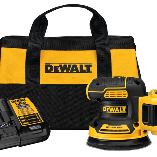 Dewalt DCW210D1 20V MAX* XR 5 in. Brushless Cordless Variable‑Speed Random Orbital Sander Kit