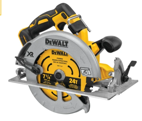 Dewalt DCS574B 20V MAX* XR 7‑1/4" Brushless Circular Saw with POWER DETECT™ Tool Technology (Tool Only)