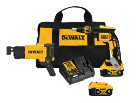 Dewalt DCF620CM2 Drywall Screw Gun Kit with Collated Drywall Screw Gun Attachment