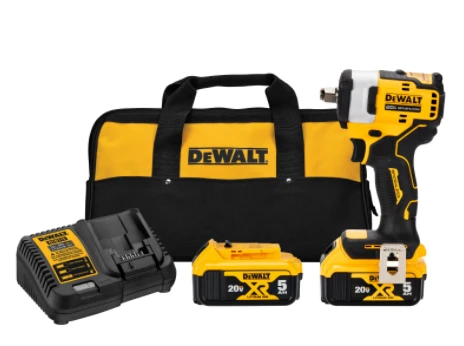 Dewalt DCF911P2 20V MAX* 1/2" Cordless Impact Wrench with Hog Ring Anvil Kit
