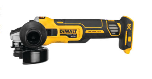 Dewalt DCG405B 20V MAX* XR 4.5" Slide Switch Small Angle Grinder with Kickback Brake (Tool Only)