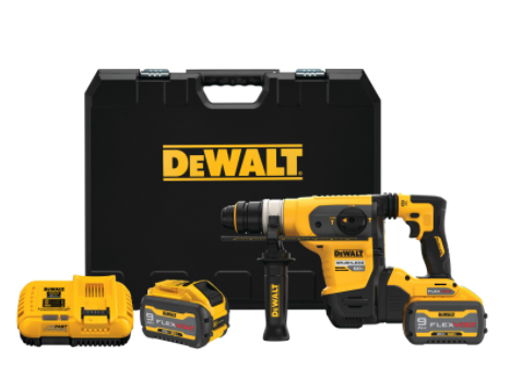 Dewalt DCH416X2 FLEXVOLT 60V MAX* 1-1/4" Brushless Cordless SDS Plus Rotary Hammer Kit