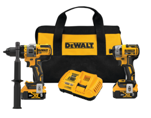 20V MAX* BRUSHLESS CORDLESS 2-TOOL KIT INCLUDING HAMMER DRILL/DRIVER WITH FLEXVOLT ADVANTAGE DCK2100P2