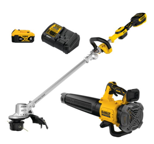 20V MAX* XR BRUSHLESS 14 IN. CORDLESS FOLDING STRING TRIMMER AND HANDHELD BLOWER COMBO KIT DCKO222M1