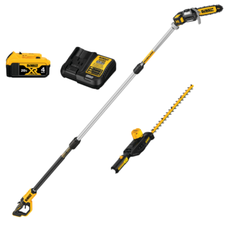 Dewalt DCKO86M1 20V MAX* Cordless Pole Saw and Pole Hedge Trimmer Combo Kit