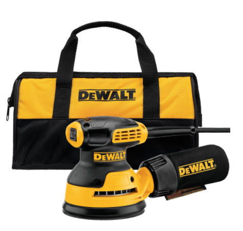 Dewalt DWE6421K 5" Single Speed Random Orbit Sander Kit – Hook & Loop Pad