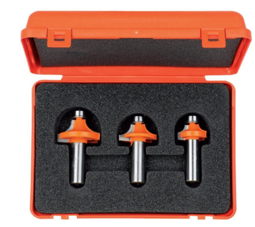 CMT 838.001.11,3 Piece Roundover Router Bit Sets