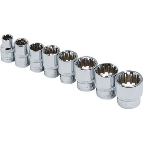 Titan Metric Spline Set - 3/8in. Drive, Model# 15202
