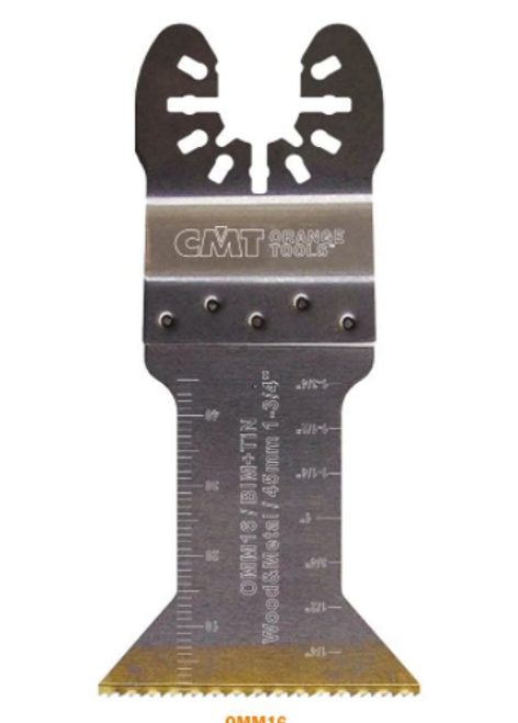 CMT OMM16-X50,45mm Extra-Long Life Plunge and Flush-Cut for Wood and Metal,50 Piece Pack