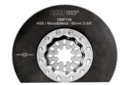 CMT OMF106-X1,85mm (3-3/8") Radial Saw Blade for Wood & Metal