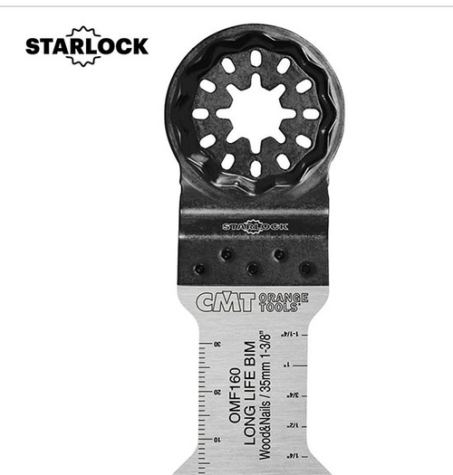 CMT OMF160-X5,35mm (1-3/8") Plunge and Flush-Cut for Wood & Nails. Long Life,5 Piece Pack