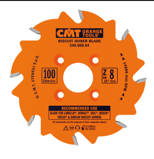 CMT 240.008.04,3'' + 15/16'',Biscuit Joiner Circular Saw Blades