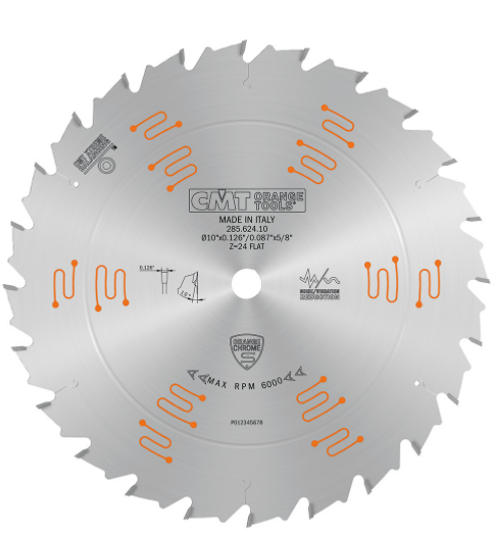 CMT 285.624.10,3'' + 15/16'',Ripping Blade - Orange Chrome