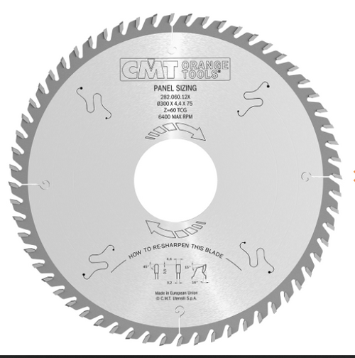 CMT 282.072.15W,14'' + 61/64'',Industrial Panel Sizing Circular Saw Blades