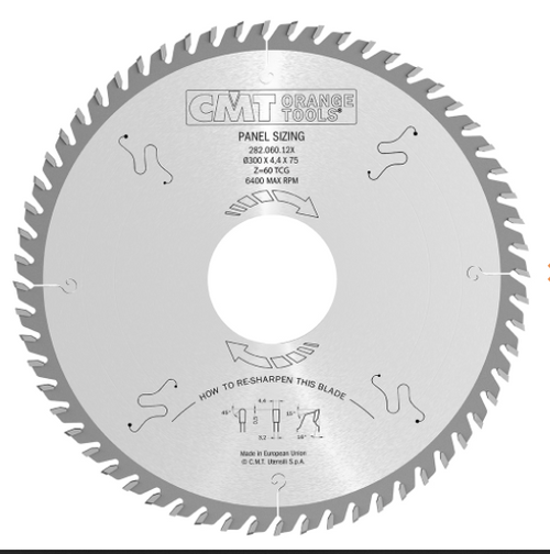 CMT Y282.072.20W,500mm,Industrial Panel Sizing Circular Saw Blades