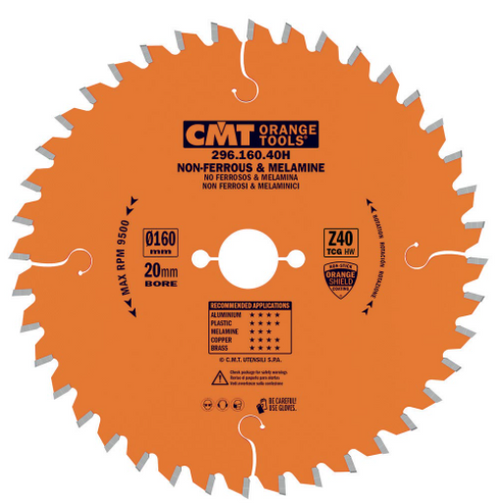CMT 296.160.56H,6'' + 5/16'',Industrial Non-Ferrous Metal and Laminated Panel Circular Saw Blades