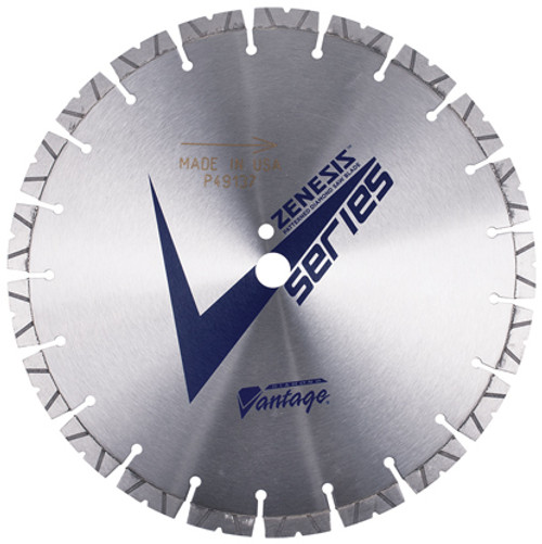 ZENESIS V SERIES 14" X .165" X 1" Diamond Vantage Walk Behind Saw Blade- For Concrete