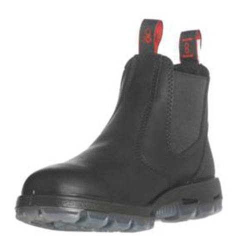 6" Slip-On Black Leather Boots