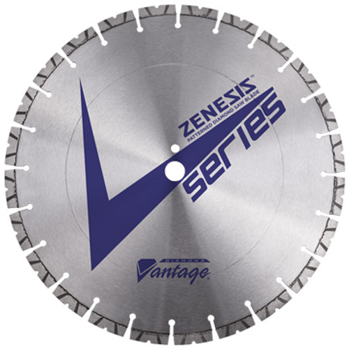 ZENESIS V2 SERIES 24" X .140" X 1" Diamond Vantage Walk Behind Saw Blade- For Concrete