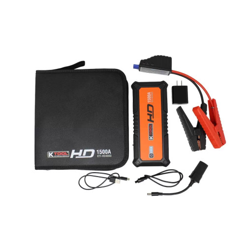 Compact Jump Starter for Gasoline and Diesel Engines 1500 amp, 12-volt, 24,000mAh