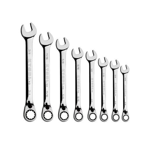 8 Piece SAE Super Thin Wrench Set V8 8308