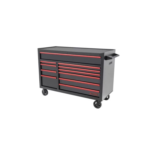 55" Premium 11 Drawer Double Bay 1,200 lb. Tool Box (Matte Black)