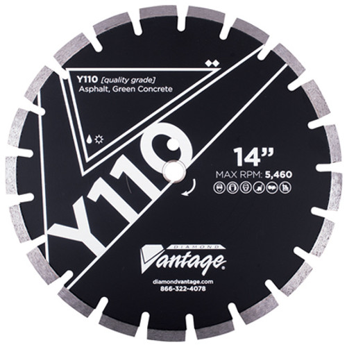 Diamond Vantage Y110 16 x .125 x 1/20mm Value Plus High Speed Asphalt, 12mm Seg