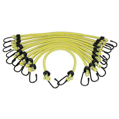 10PK BUNGEE CORD 3/8IN. X 18IN. GENERAL PURPOSE