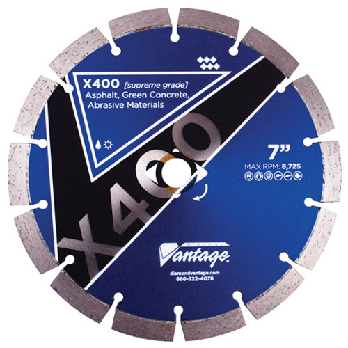Diamond Vantage 10 x .095 x DM-5/8 Abrasive MATERIAL, Supreme Grade, Segmented Blade