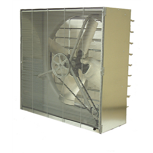 24" Cabinet Belt Drive Exhaust Fan with Shutters, 115V, 1 Phase, 1/3 HP