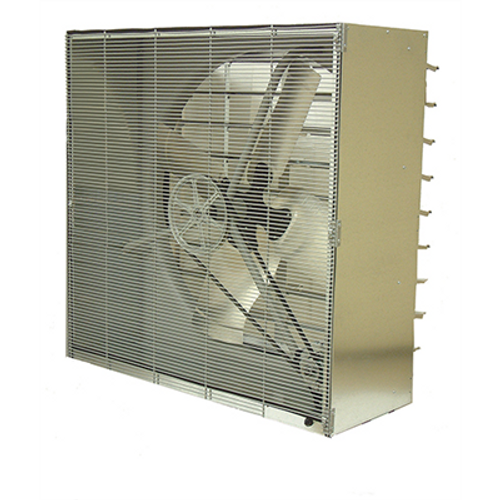 24" Cabinet Belt Drive Exhaust Fan with Shutters, 230/460V, 3 Phase, 1/3 HP
