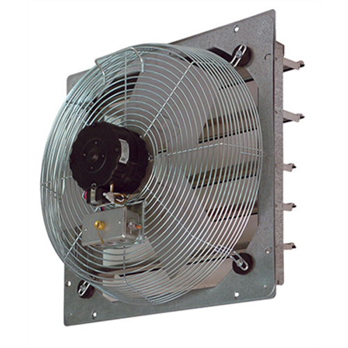 12" Direct Drive Exhaust Shutter Mounted Fan, 3 Speed, 1/12 HP