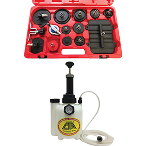 VEVOR Pneumatic Air Pressure Bleeder Tool Kit Brake Bleeding Garage  Workshop Mechanics