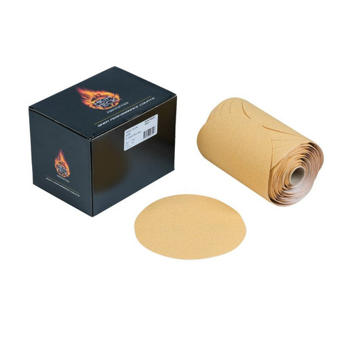 6" Gold PSA Disc Roll - 100 grit