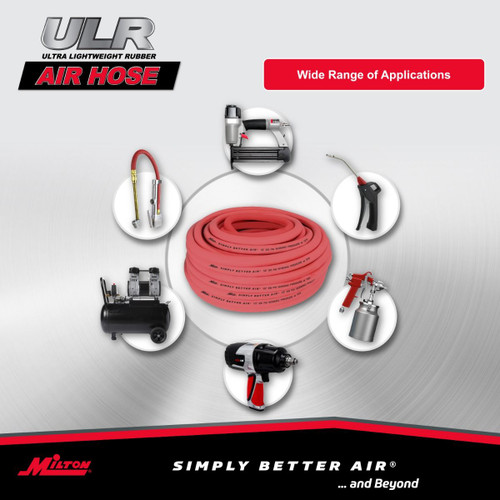 Milton? 1/2" Ultra Lightweight Rubber Hose, 100' Bulk Hose w/ No Ends