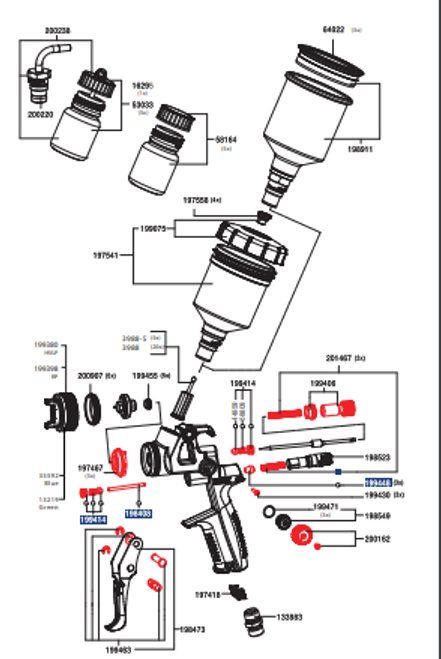 SATAjet Test Gauge, 1.4-1.6SR, 4400B RP