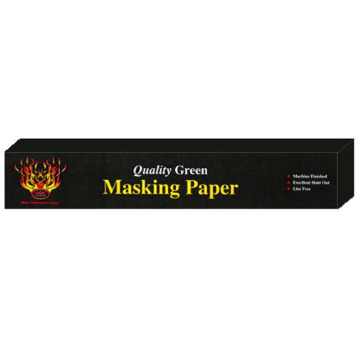 Quality Green Masking Paper, Weight: 35#, Size: 18" X 400'