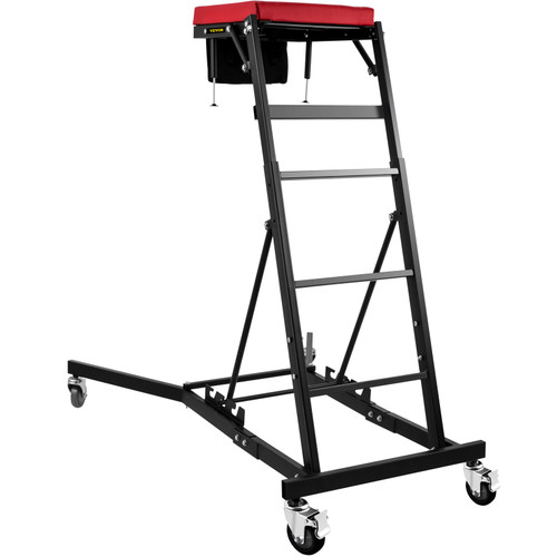 Topside Automotive Engine Creeper, Adjustable Height Foldable Topside Creeper, 400LBS Capacity High Top Engine Creeper, w/Four Casters, Padded Deck, for Home Garage, Workshop Repair Maintenance