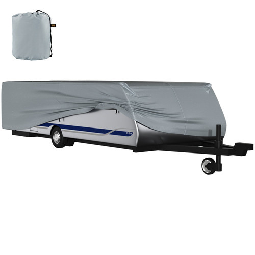 Pop Up Camper Cover Pop Up RV Cover Fit for 12-14 ft Long Trailers