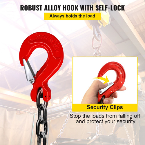 Chain Sling 5' 4 Legs with Sling Hooks Grade 80 Lifting Chain Sling Chain Sling 5' 4 Legs with Sling Hooks Grade 80 Lifting Chain Sling