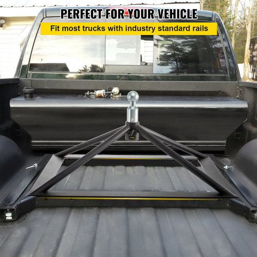 5th Wheel Connection Hitch Rail Mount 22046 lbs GTWR Towing Accessories