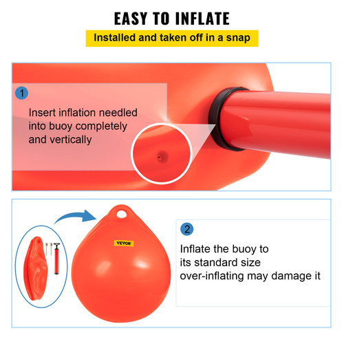 Boat Fender Buoy Ball Round 27" Anchoring Rafting Marking Mooring Orange