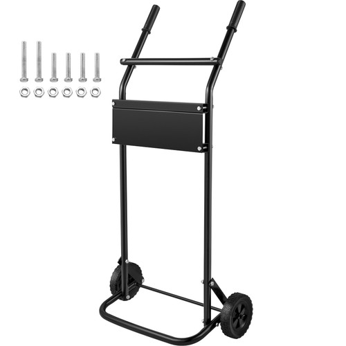 Boat Motor Stand, 130 LBS Outboard Motor Carrier, 60 KG Outboard Engine Stand, Two Wheels Boat Motor Dolly, Heavy Duty Multi Purposed Portable Boat Motor for Motor Repair, Maintenance, Storage